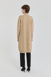 Sequined Ribbed Knit Tunic - Khaki