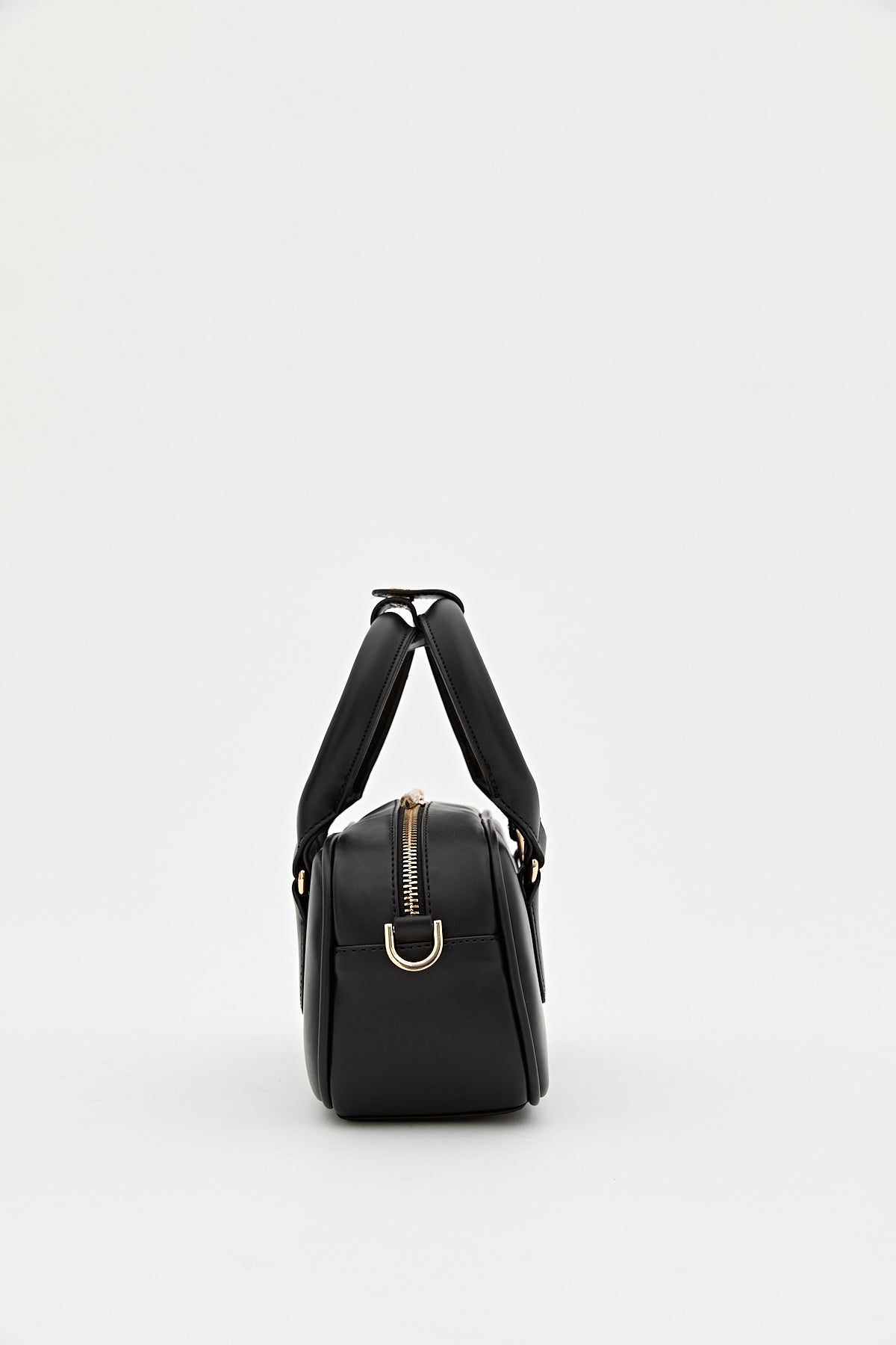 Slogan Printed Crossbody Bag - Black