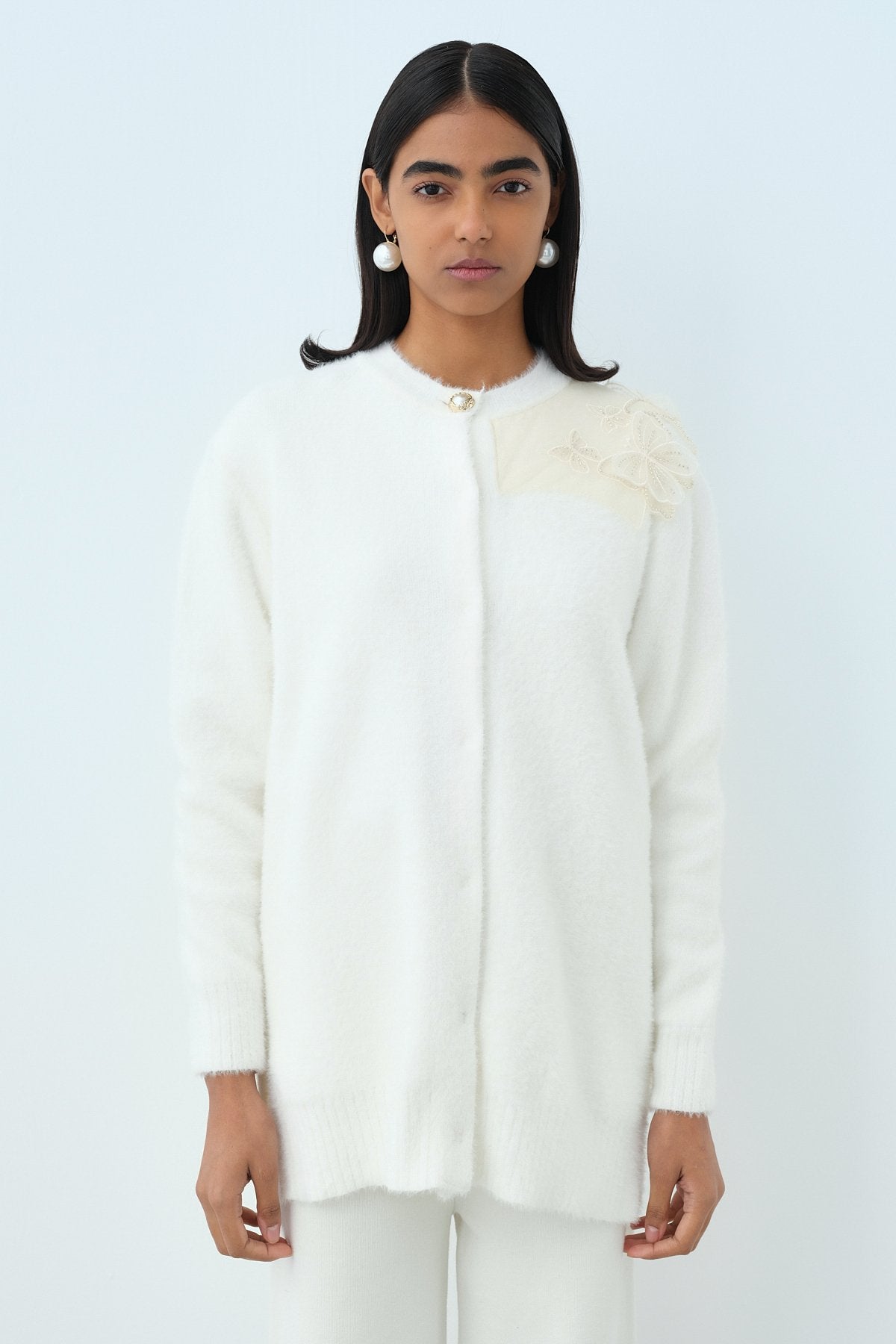 Speciale Angora Hırka - Ekru
