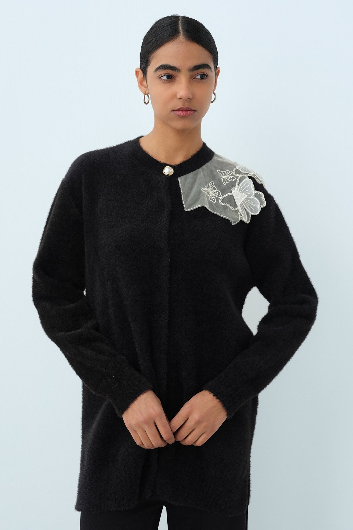 Speciale Angora Hırka - Siyah