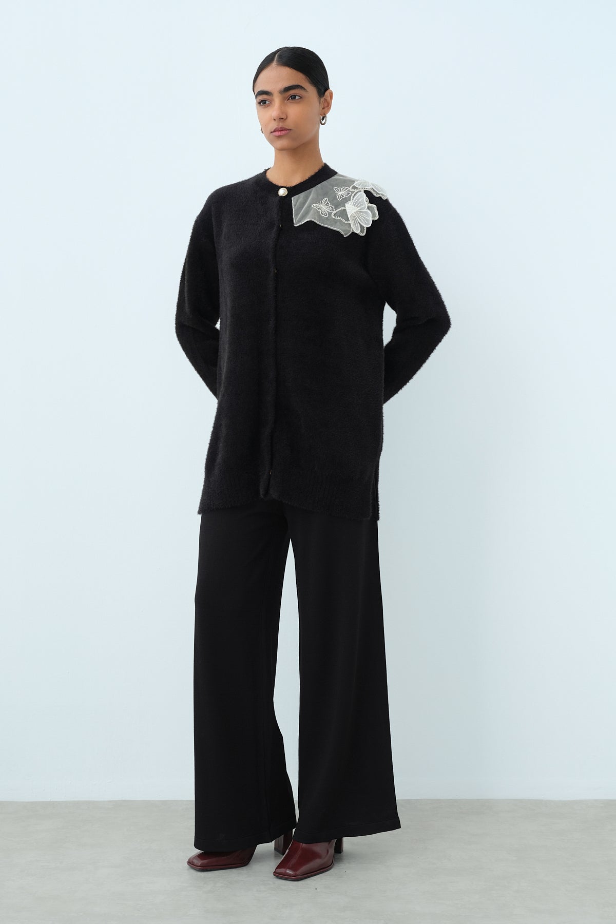 Speciale Angora Hırka - Siyah