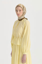 Sura Sura Silk Scarf - Oil Green