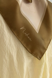 Sura Sura Silk Scarf - Oil Green