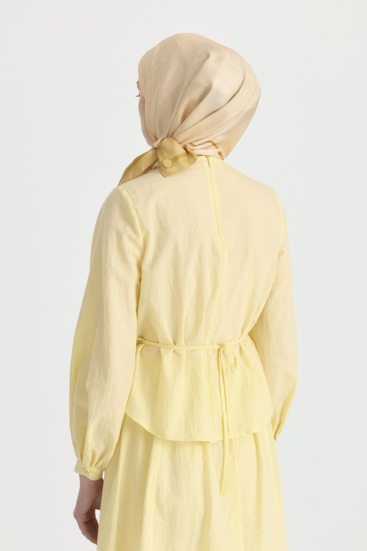 Sura Twill İpek Eşarp - Gold
