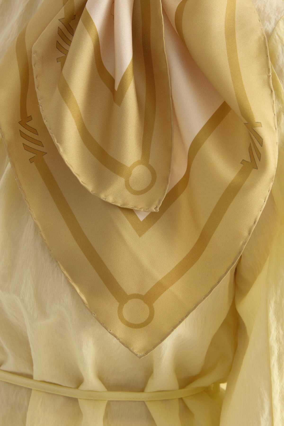 Sura Twill İpek Eşarp - Gold
