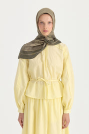 Sura Twill İpek Eşarp - Haki