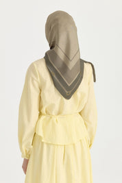 Sura Twill İpek Eşarp - Haki