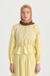 Sura Twill İpek Eşarp - Somon