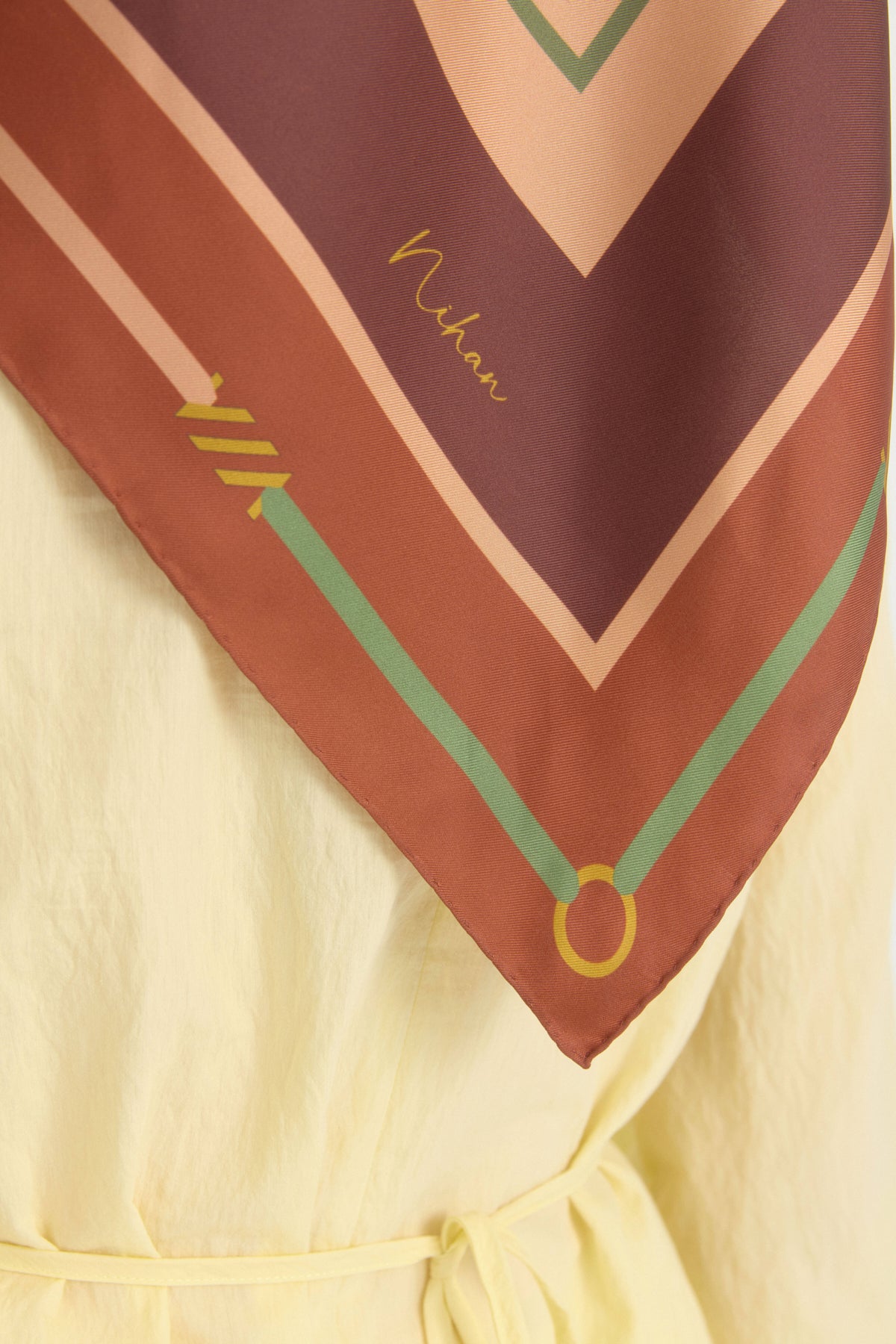 Sura Twill Silk Scarf - Salmon