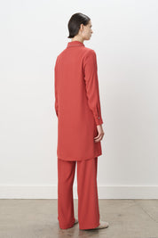 Stone Print Pants and Tunic Set - Terracotta