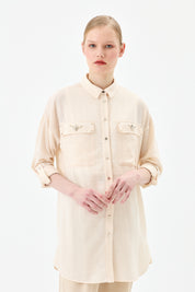 Taş Detaylı Oversize Tunik - Taş