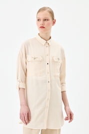 Taş Detaylı Oversize Tunik - Taş
