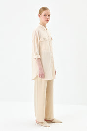 Taş Detaylı Oversize Tunik - Taş