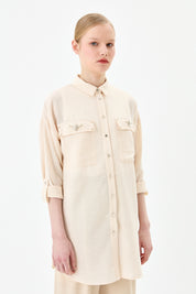 Taş Detaylı Oversize Tunik - Taş