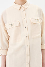 Taş Detaylı Oversize Tunik - Taş