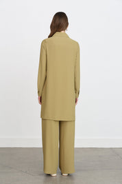 Taş Detaylı Pantolon Tunik Takım - Olive