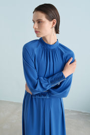 Taş Detaylı Şık Elbise - Saks