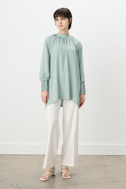 Taş Detaylı Şık Tunik - Mint