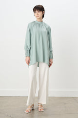 Elegant Tunic with Stone Details - Mint