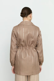 Shiny Jacket with Stones - Mink
