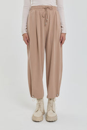 Tencel Carrot Pants - Beige