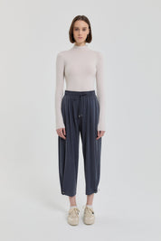 Tencel Carrot Pants - Indigo