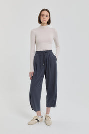 Tencel Carrot Pants - Indigo