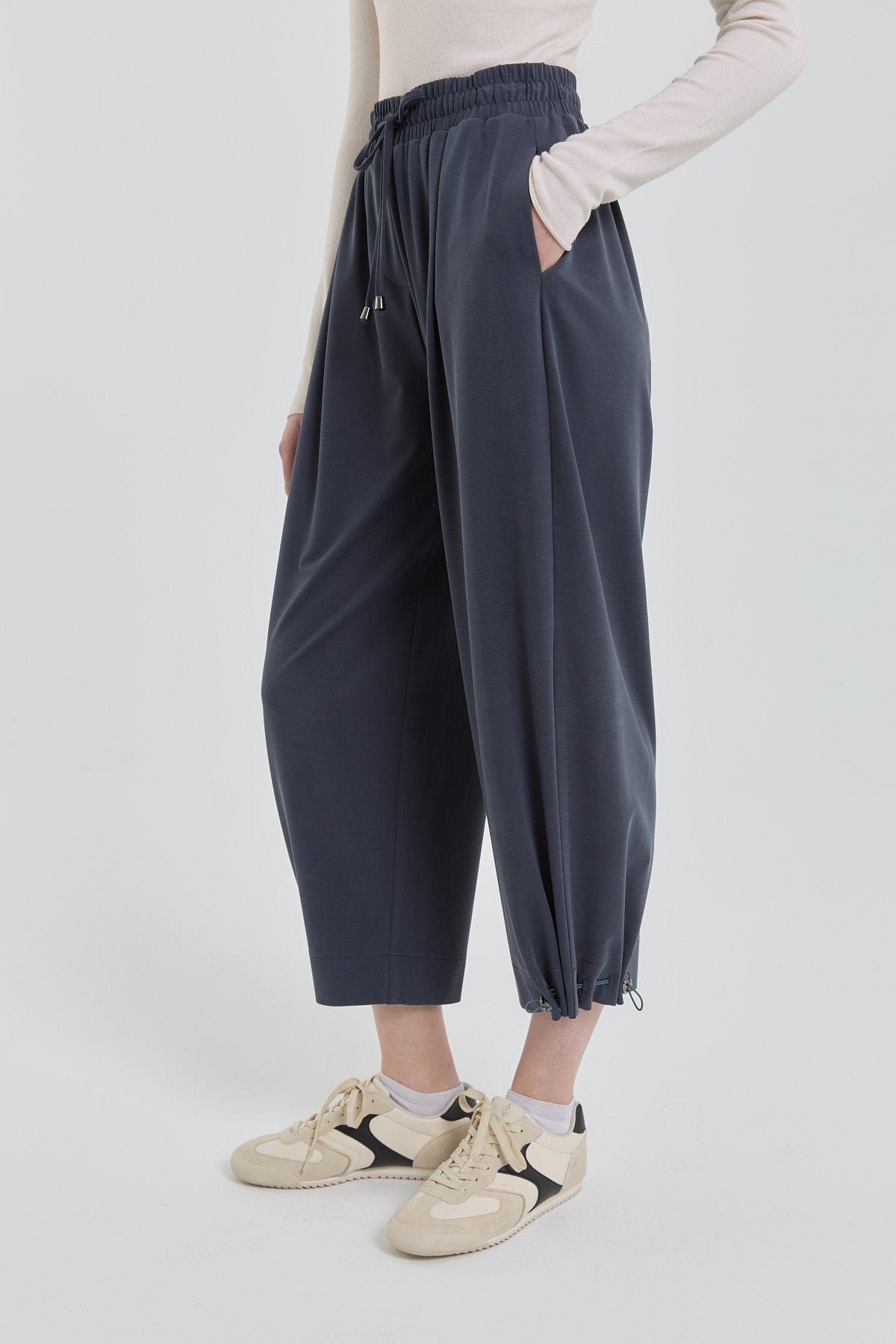 Tencel Carrot Pants - Indigo