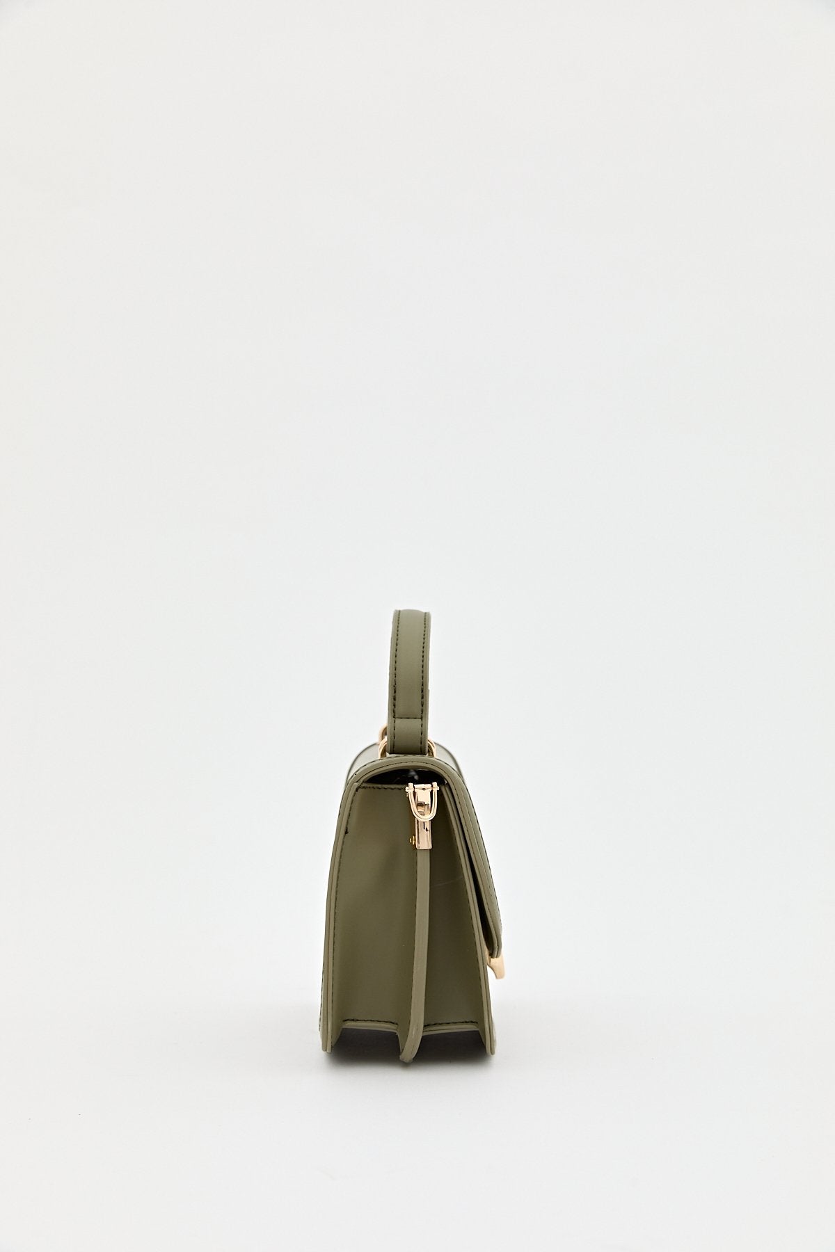 Buckle Detail Flap Crossbody Bag - Green