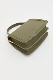 Buckle Detail Flap Crossbody Bag - Green