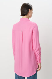 Toka Detaylı Tencel Tunik - Pembe