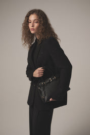 Tüvit Kumaş Blazer Ceket - Siyah