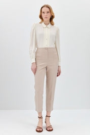 Ironed Grip Carrot Pants - Stone