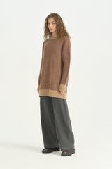 Vintage Triko Tunik - Bej