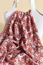 Viscose Digital Patterned Scarf - Pink