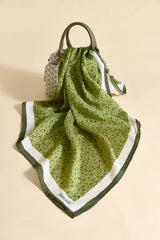 Viscose Digital Pattern Scarf - Green
