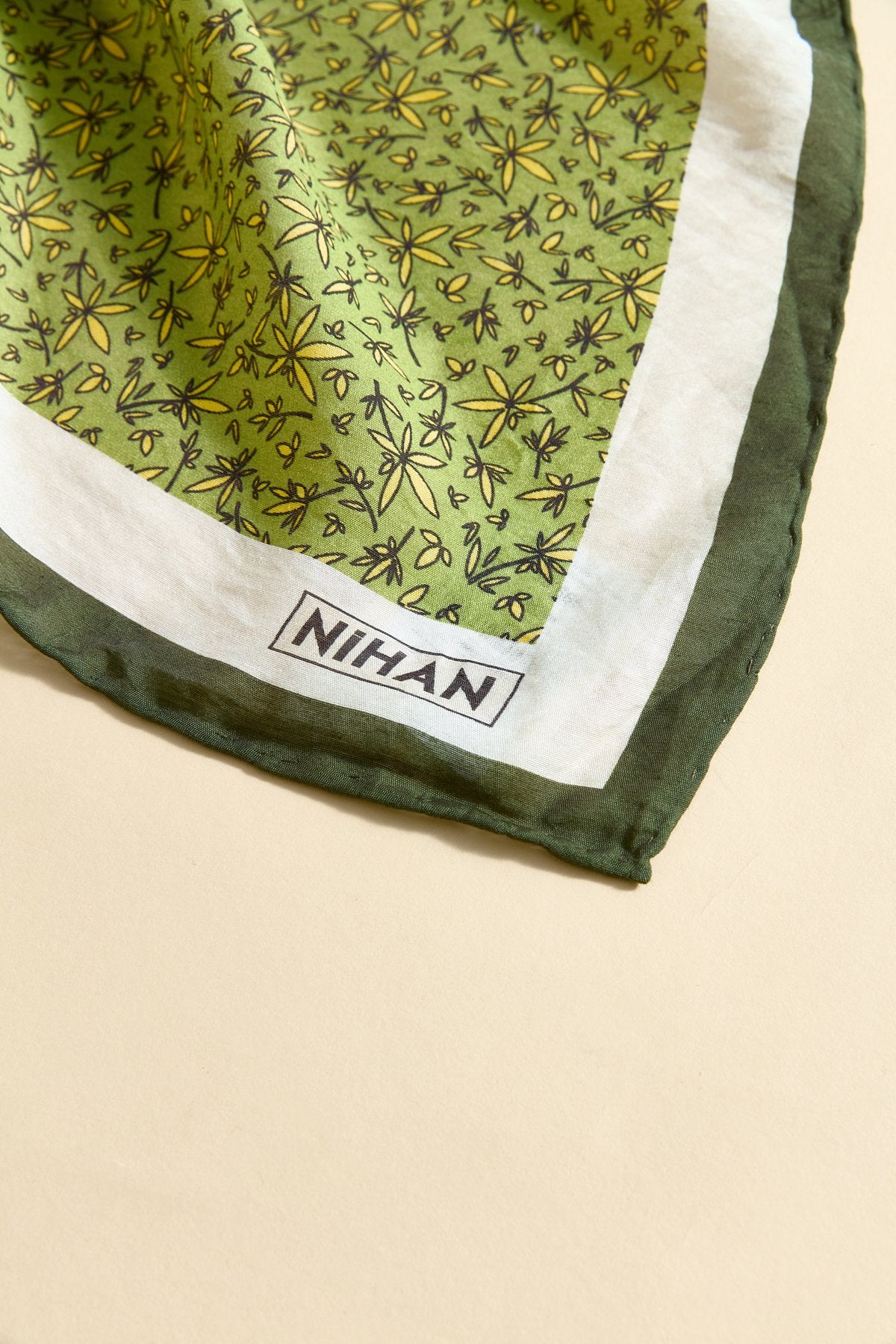 Viscose Digital Pattern Scarf - Green