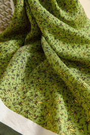Viscose Digital Pattern Scarf - Green