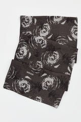 Viscose Digital Pattern Scarf - Anthracite