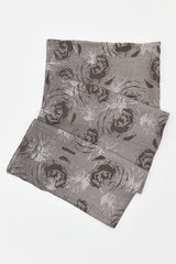 Viscose Digital Pattern Scarf - Grey