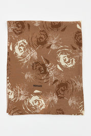 Viscose Digital Pattern Scarf - Mustard