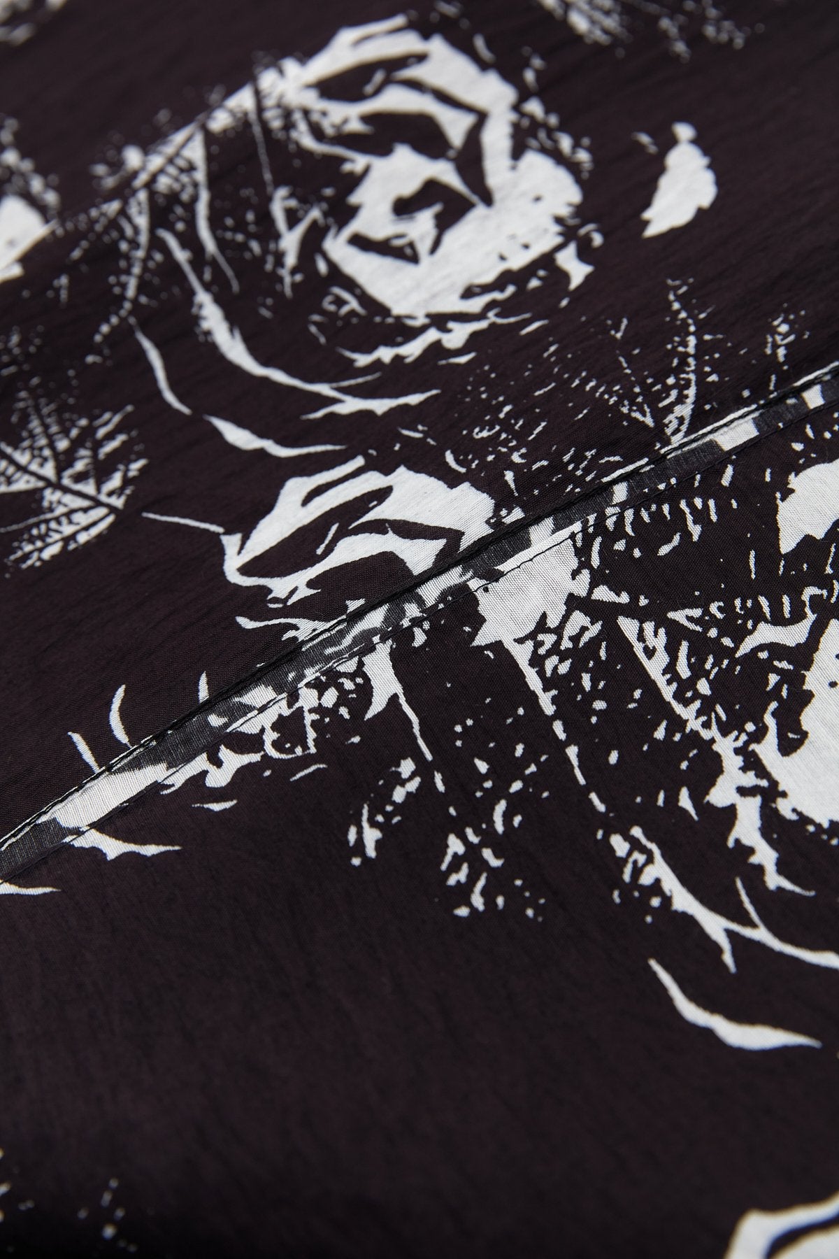 Viscose Digital Pattern Scarf - Black