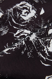 Viscose Digital Pattern Scarf - Black