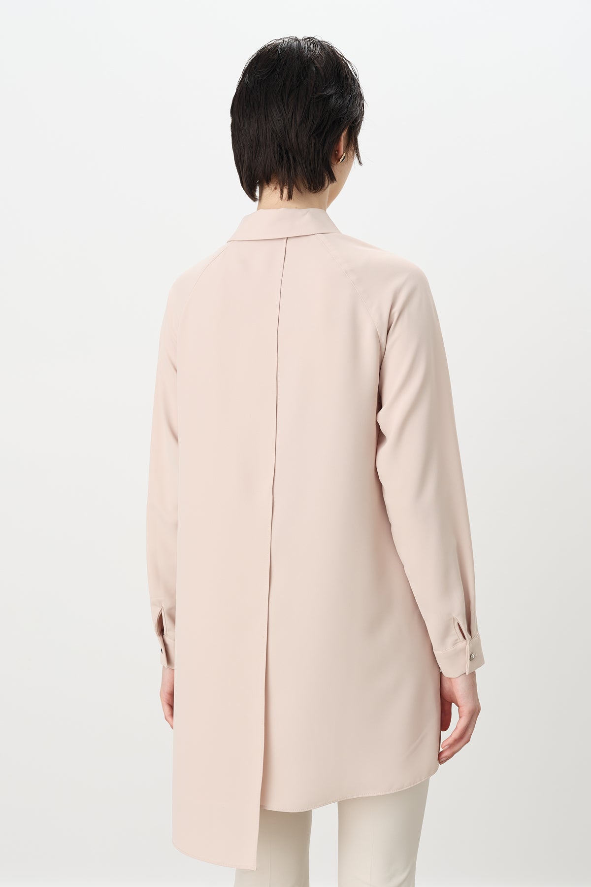 Flounce Detail Tunic - Beige