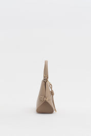 Bag with Buckle Detail Sides and Charm Accessory - Earth