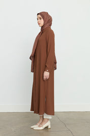 Slit-Side Basic Tunic - Tan