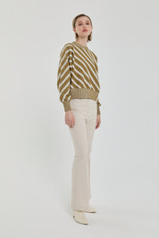 Yarasa Kollu Crop Kazak - Olive