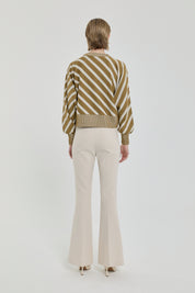 Yarasa Kollu Crop Kazak - Olive