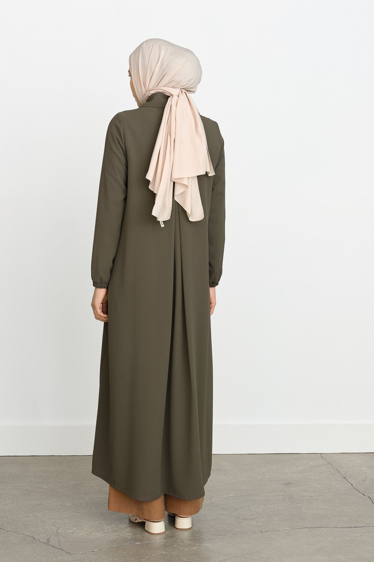 Half-Breasted Abaya - Khaki
