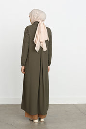 Half-Breasted Abaya - Khaki